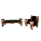 Fantasy Chair and Chaise from the Oriental Theater Chicago Fantasy Chair and Chaise from the Oriental Theater Chicago