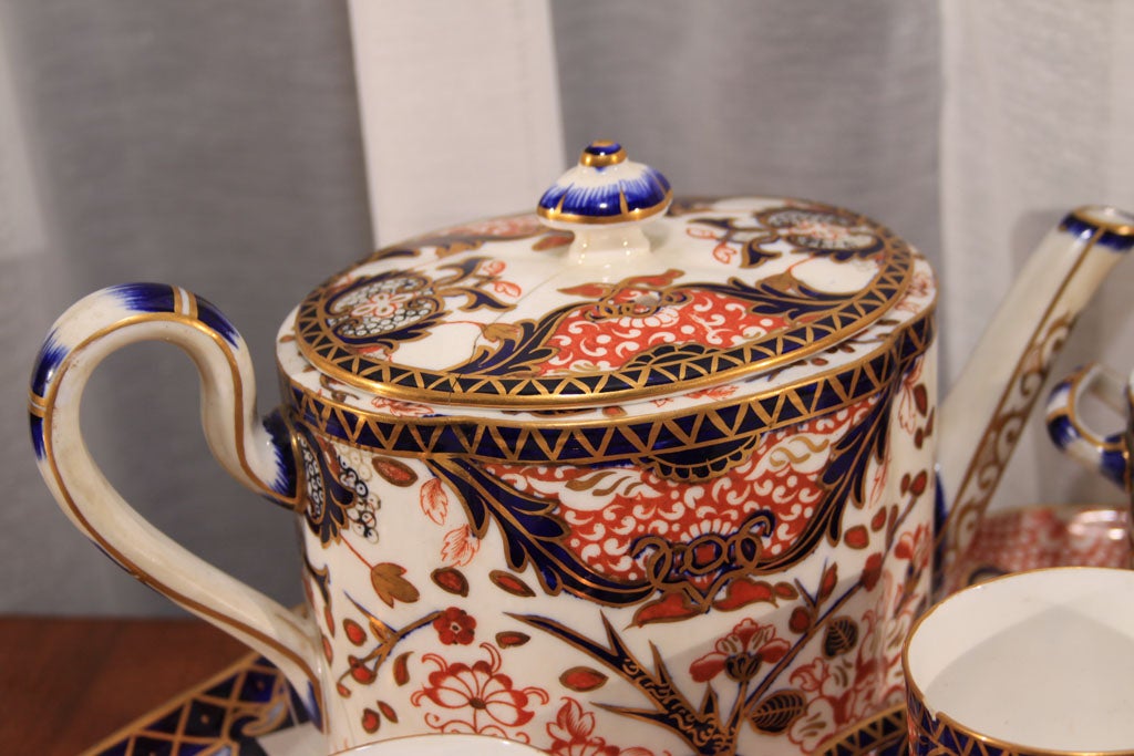 20th Century Royal Crown Derby Imari pattern tea set