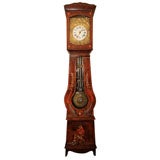 Period French provincial  painted long case clock