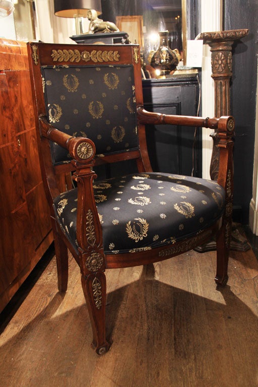 French Empire Period Fauteuil