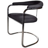 Set of Four Thonet-Inspired Cantilevered Dining Chairs