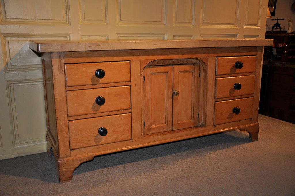 English Pine and Sycamore Dresser Base