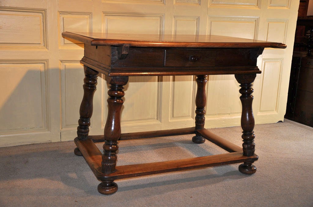 Austrian Center Table in Walnut