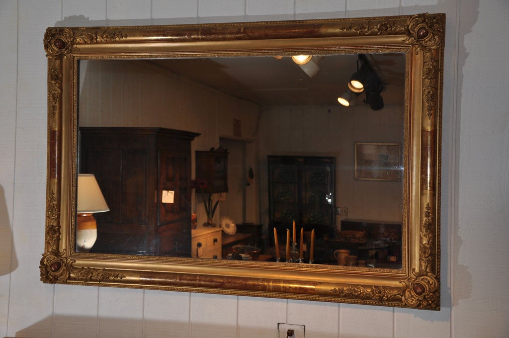 French Napoleon III Gilt Mirror