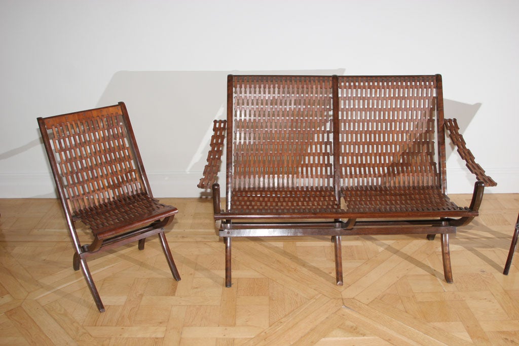 French SUITE OF TWO CHAIRS AND A SETTEE For Sale