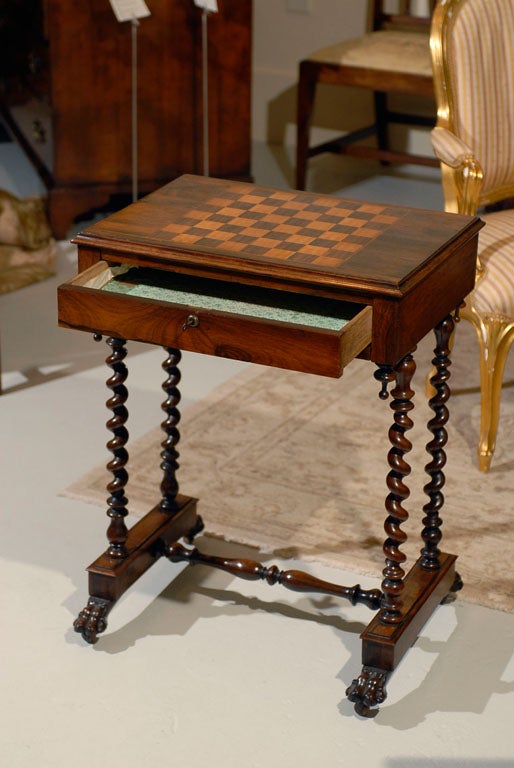 19th Century William IV Rosewood Games / Work Table