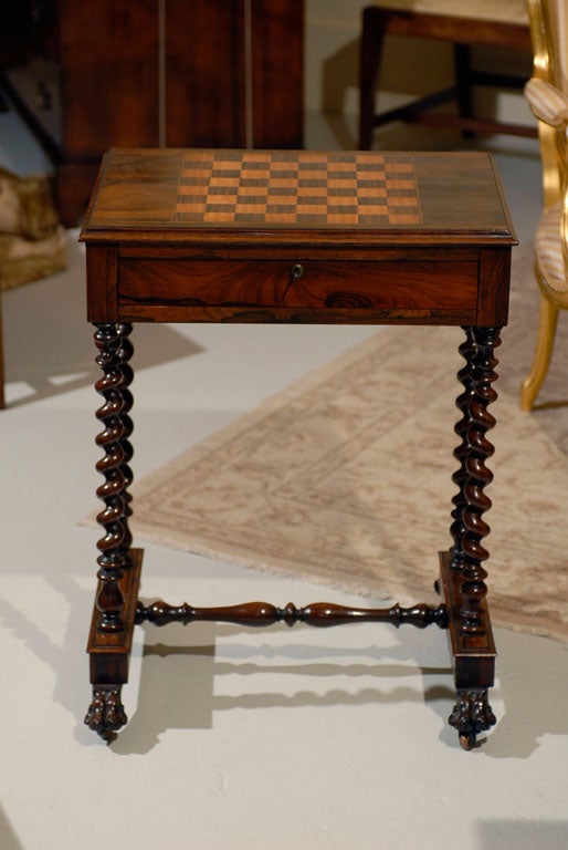 William IV Rosewood Games / Work Table 2