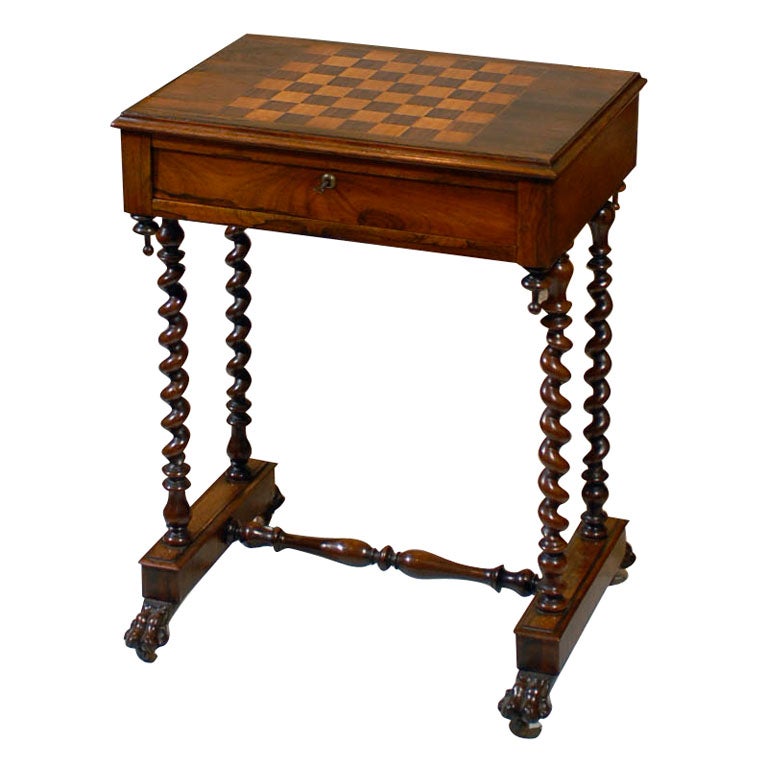 William IV Rosewood Games / Work Table