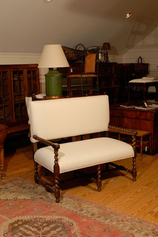 English Barley Twist Bench/ Settee