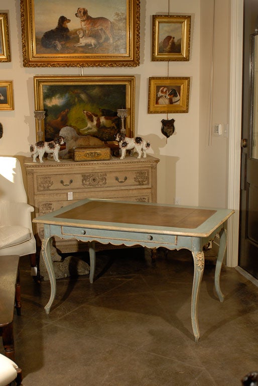 Painted Swiss Writing Table
