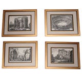 A Set of Four Prints by Giovanni Battista Piranesi