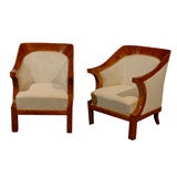 Biedermeier Style Wrap Back Chairs