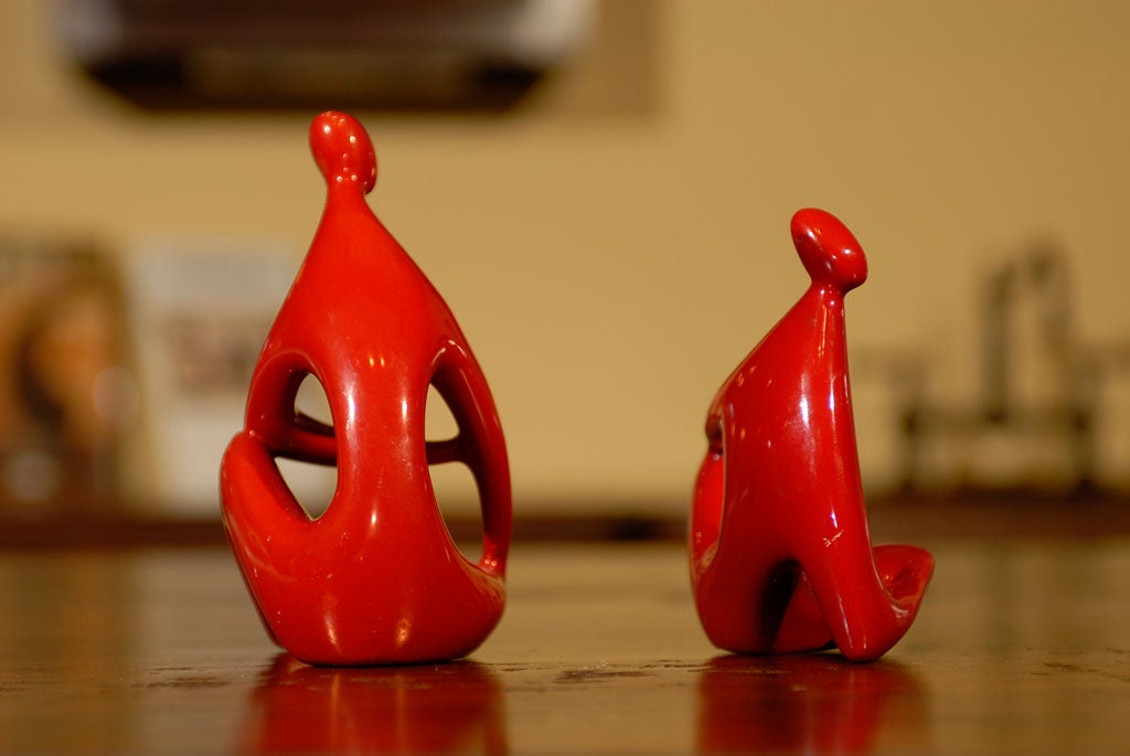 Zsolnay - Red Figurines by Janos Torok 1