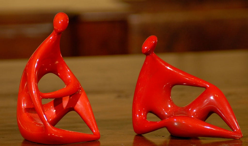 Zsolnay - Red Figurines by Janos Torok 2