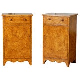 PAIR OF 19th C BURLWOOD SIDE TABLES