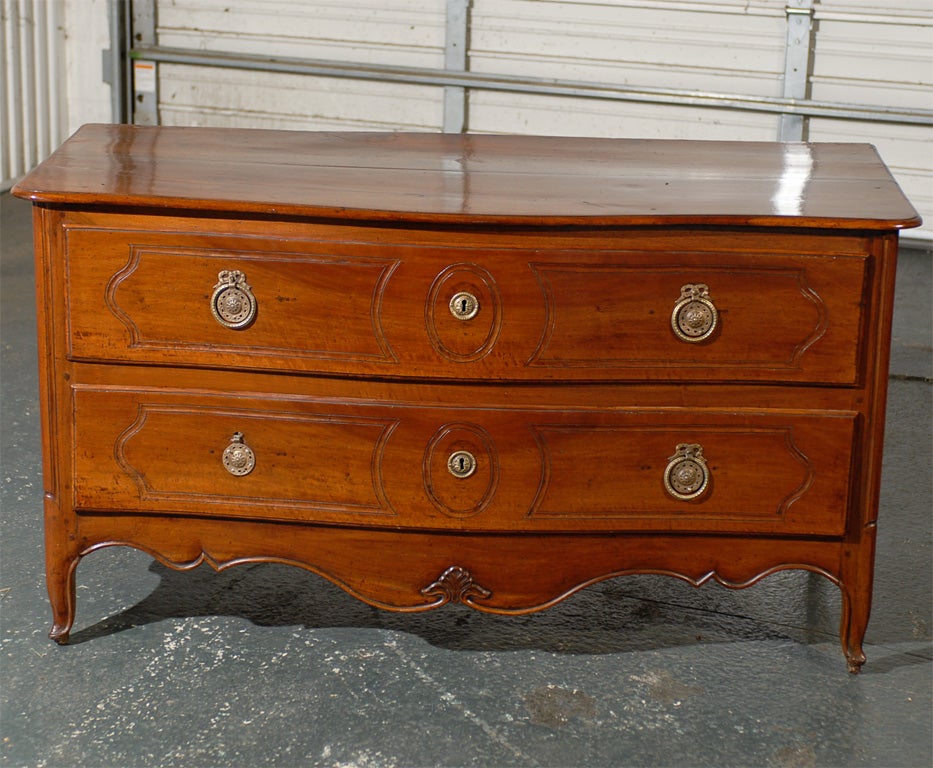 19th century Louis XV style two-drawer commode.