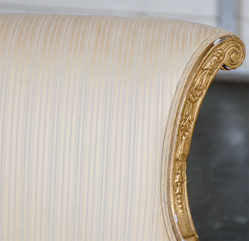 Pair of 19th Century Regency Style Giltwood Arm Chairs For Sale 5