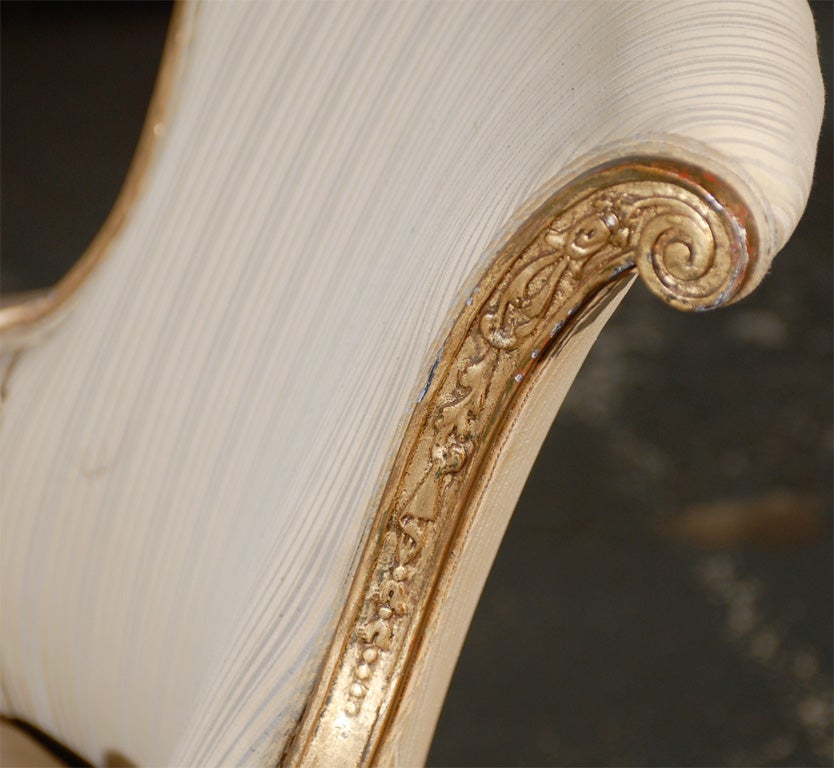 Pair of 19th Century Regency Style Giltwood Arm Chairs For Sale 6