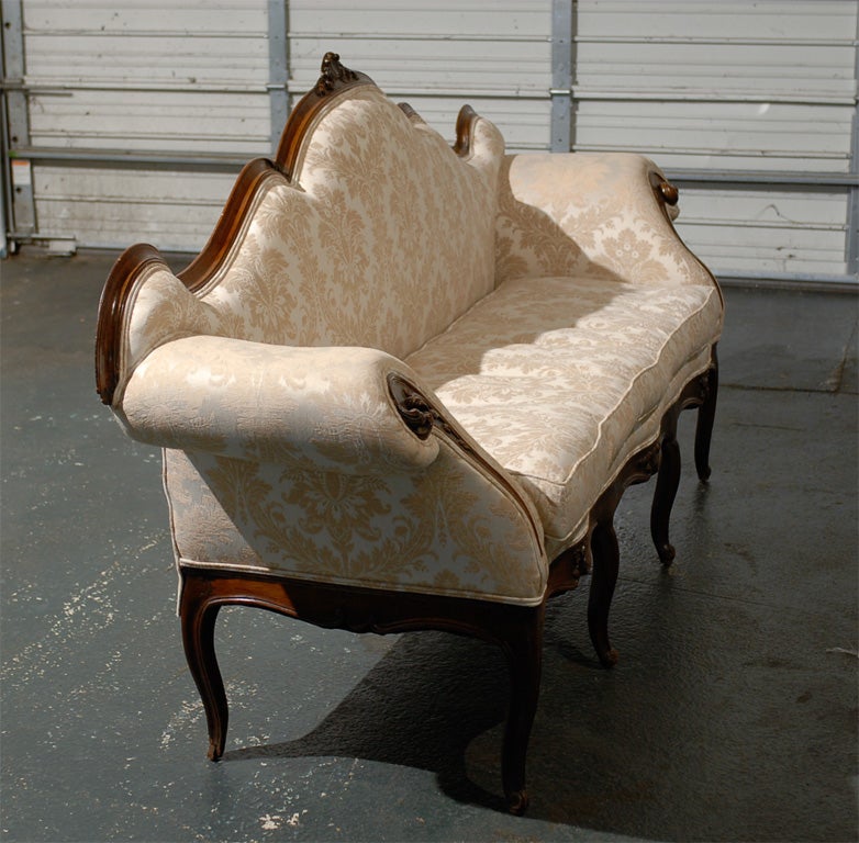 19th Century Italian Venetian Style Upholstered Settee / Canape 2