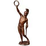 Spartacus bronze figure - Signed