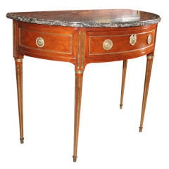 Louis XVI Acajou Marble-Top Console, circa 1790 6