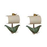 Pair of  Italian sconces in the style of Gio Ponti