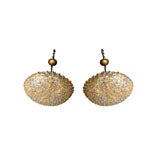 Venetian glass flowers basket chandelier