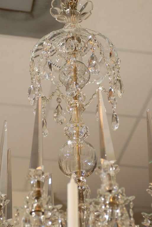 Cristal Très beau lustre à bras en cristal Parker & Perry, datant d'environ 1820 en vente