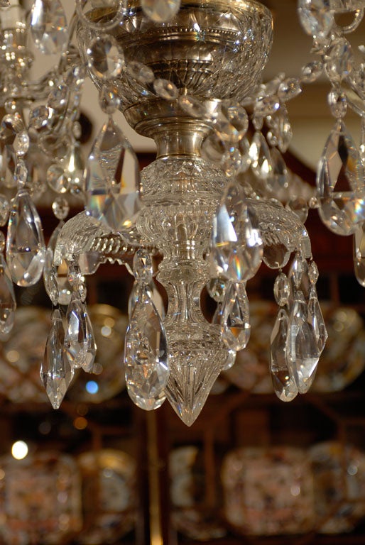 Very Fine Parker & Perry Crystal Arm Chandelier, ca. 1820 For Sale 1