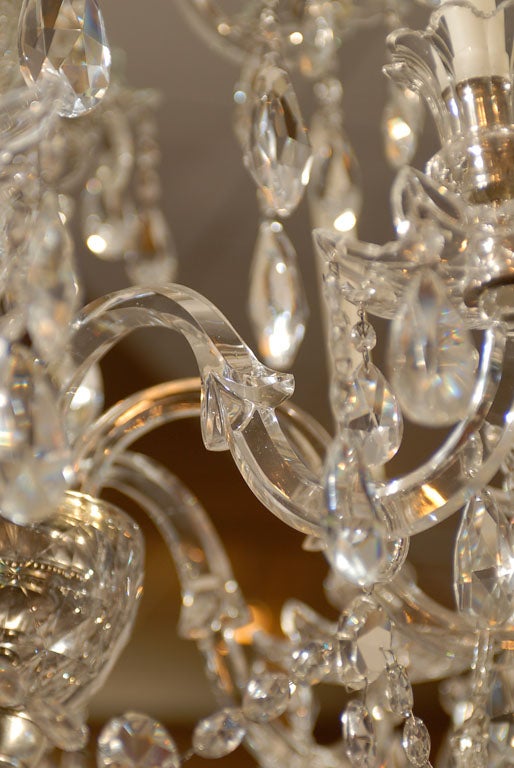 Very Fine Parker & Perry Crystal Arm Chandelier, ca. 1820 For Sale 3