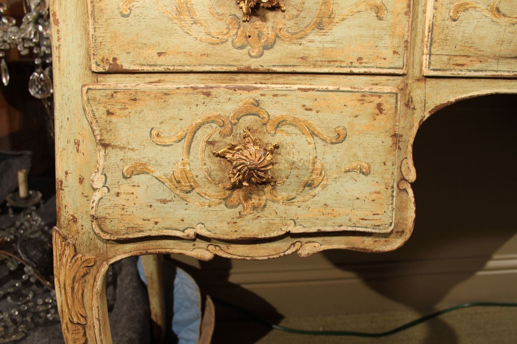 Wood  Venetian Painted Poudreuse (Dressing Table) For Sale