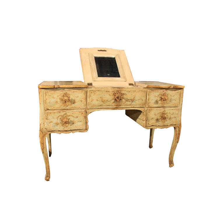  Venetian Painted Poudreuse (Dressing Table) For Sale
