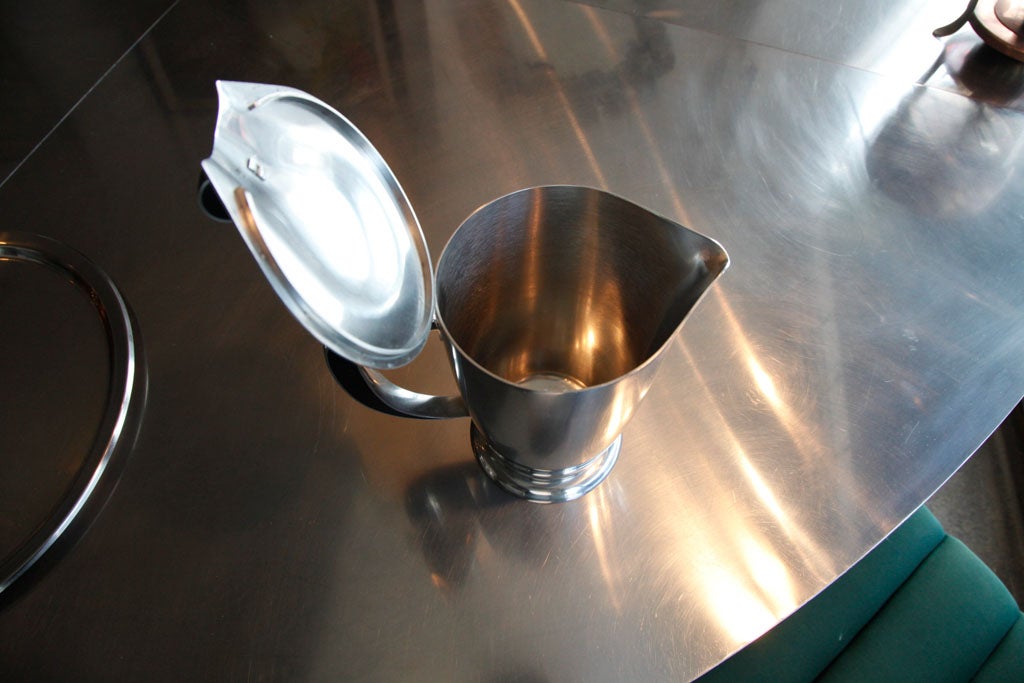 Late 20th Century Gense stainless steel tea/coffee set service