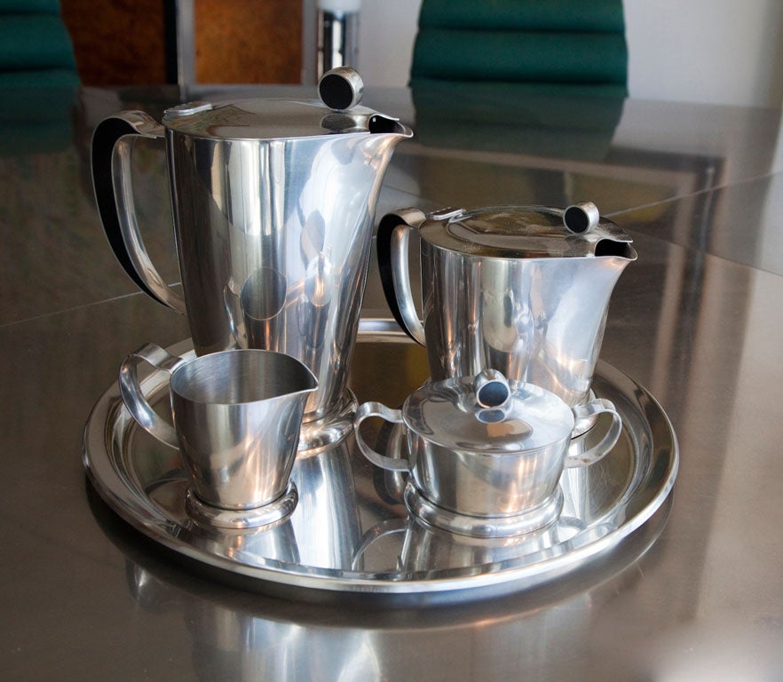 Gense stainless steel tea/coffee set service 2