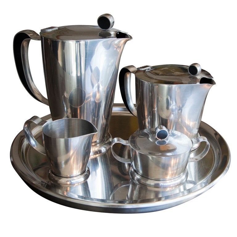 Gense stainless steel tea/coffee set service at 1stDibs gense sweden