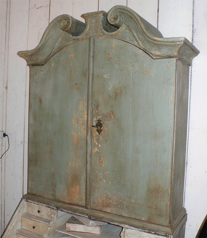 Oak 1850s German Armoire Scribant For Sale