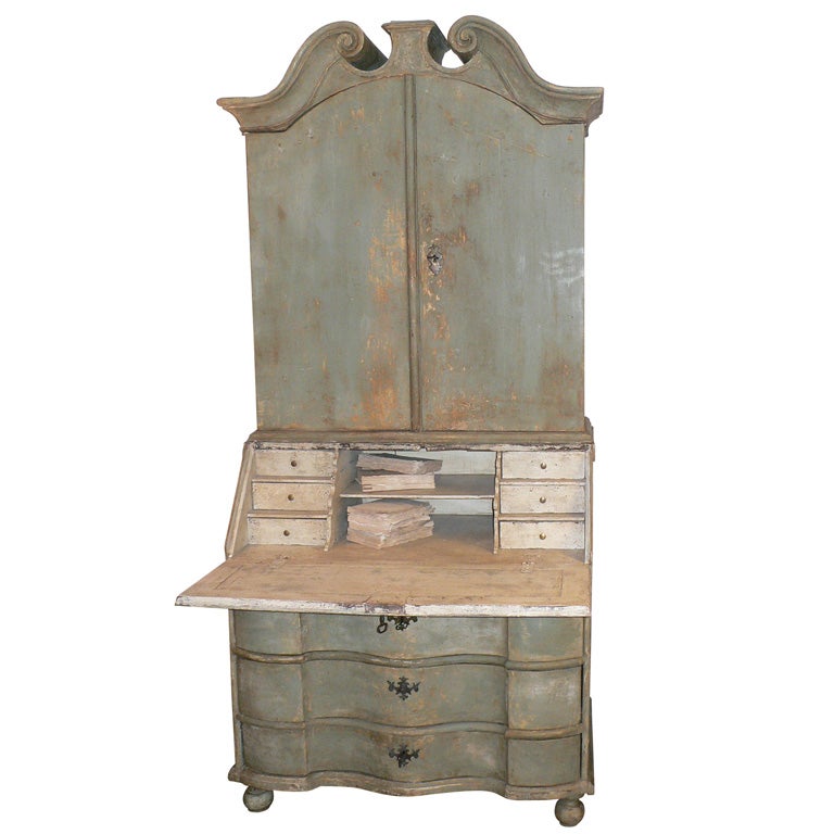 1850s German Armoire Scribant For Sale
