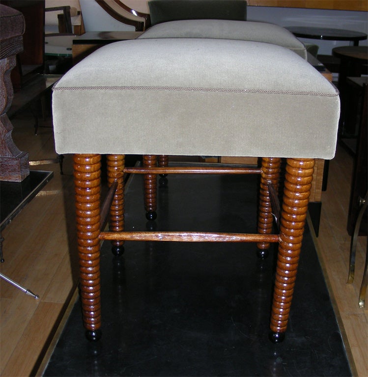 Neoclassical Two 1930s Stools by Jansen For Sale