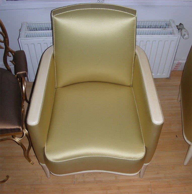 Two 1940s Armchairs by René Prou For Sale 1