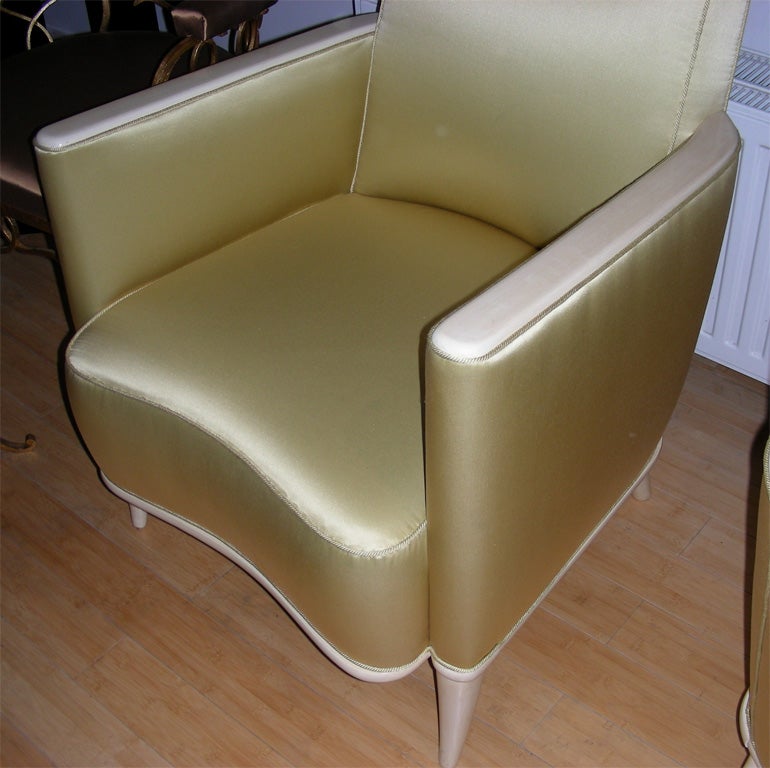 Two 1940s Armchairs by René Prou For Sale 2