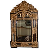 Napoleon III Mirror with Repoussé Copper Frame