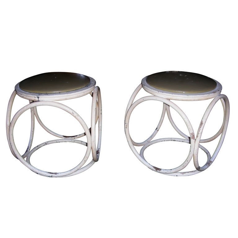 Two 1930s Stools by Thonet For Sale