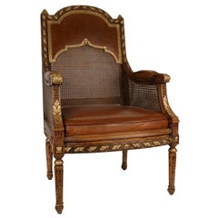 Large 1870s Louis XVI Style Armchair