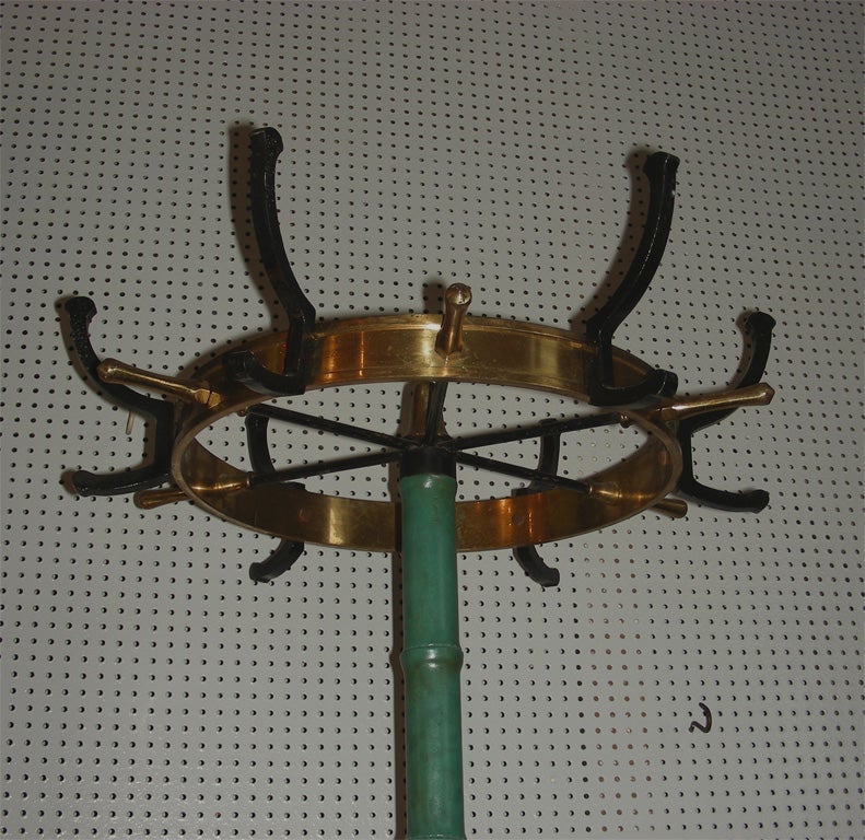 Mid-20th Century 1950s Coat Stand by Jacques Adnet For Sale