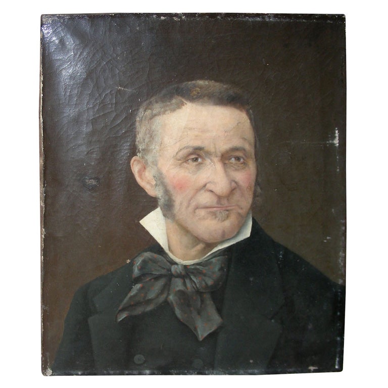 End of 19th Century Portrait of a Man For Sale
