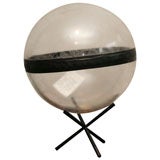 Deep Sea Glass Measuring Sphere on stand