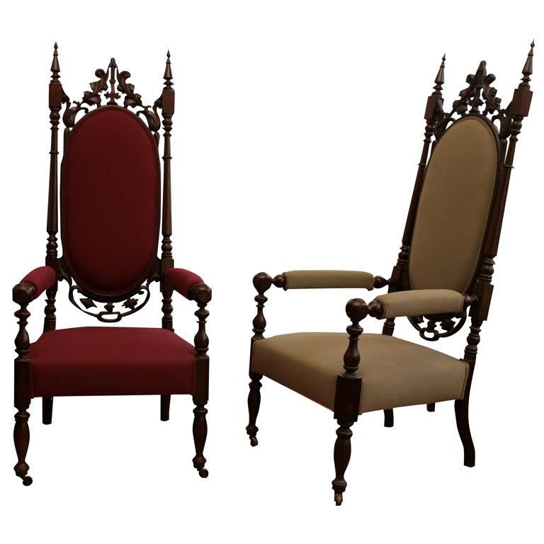 Gothic Revival Tall Chairs