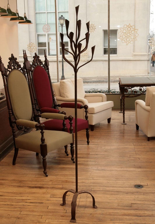 Iron Candle Floor Lamp For Sale at 1stDibs