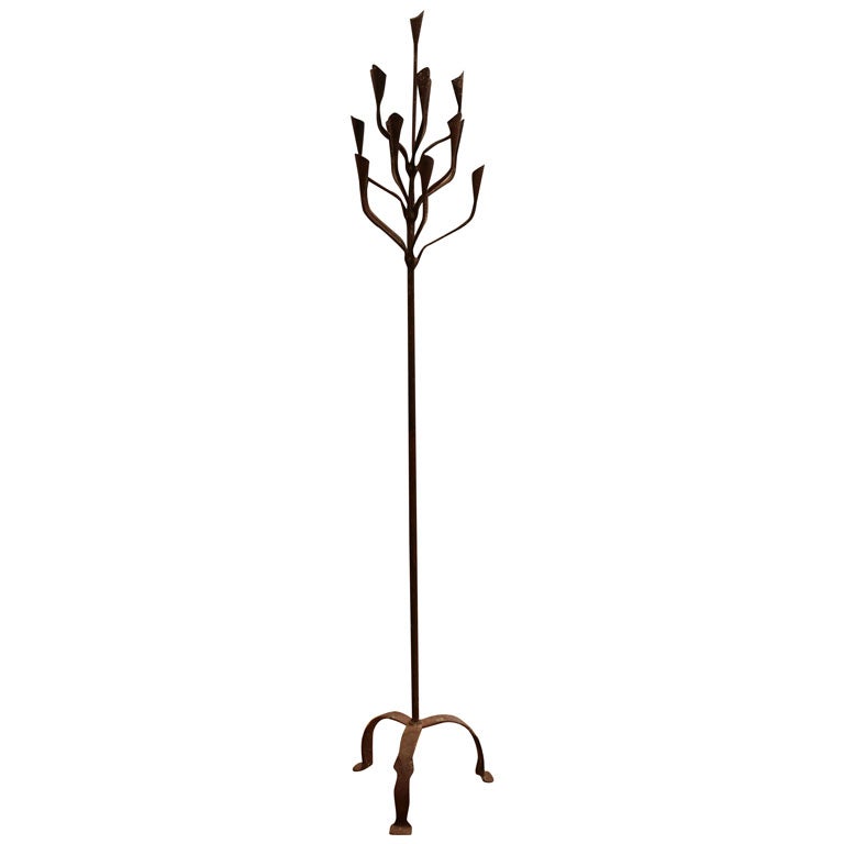 Iron Candle Floor Lamp For Sale at 1stDibs