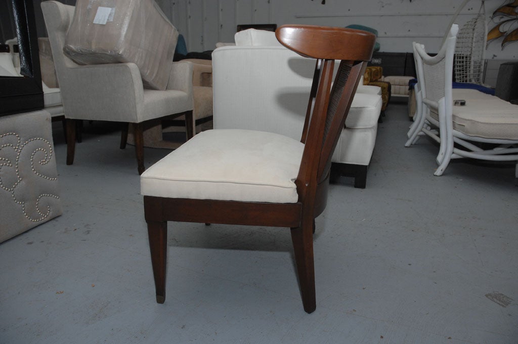 Mid-20th Century Baker Game Chairs Curved Back w/caning. For Sale